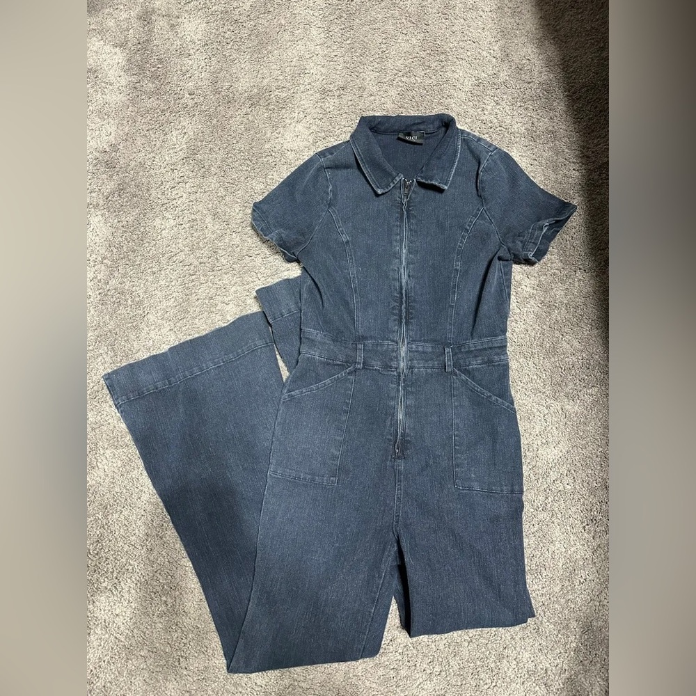 VICI Collection Denim Jumpsuit - Picture 4 of 5